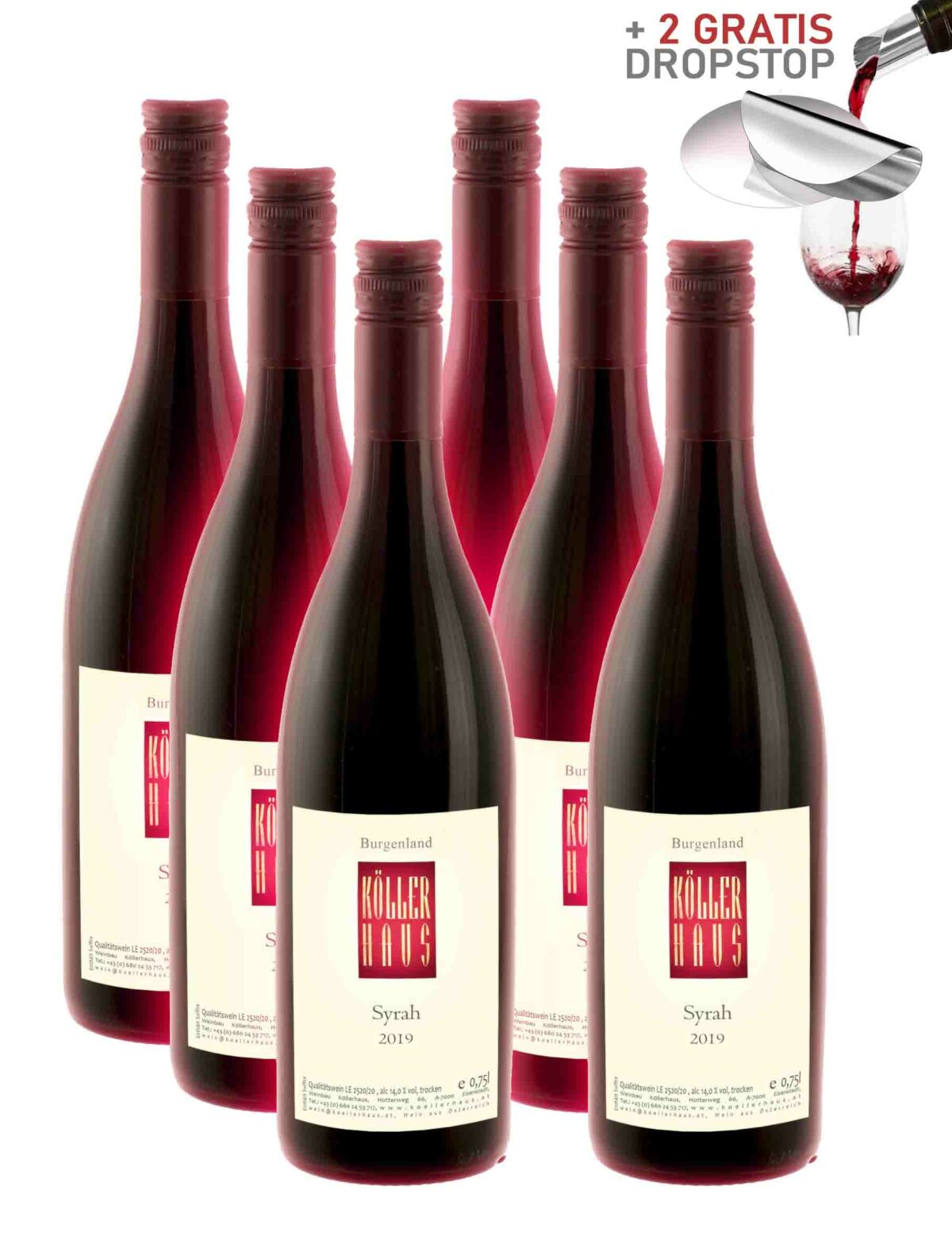6er Syrah 2019 +2 GRATIS Dropstop